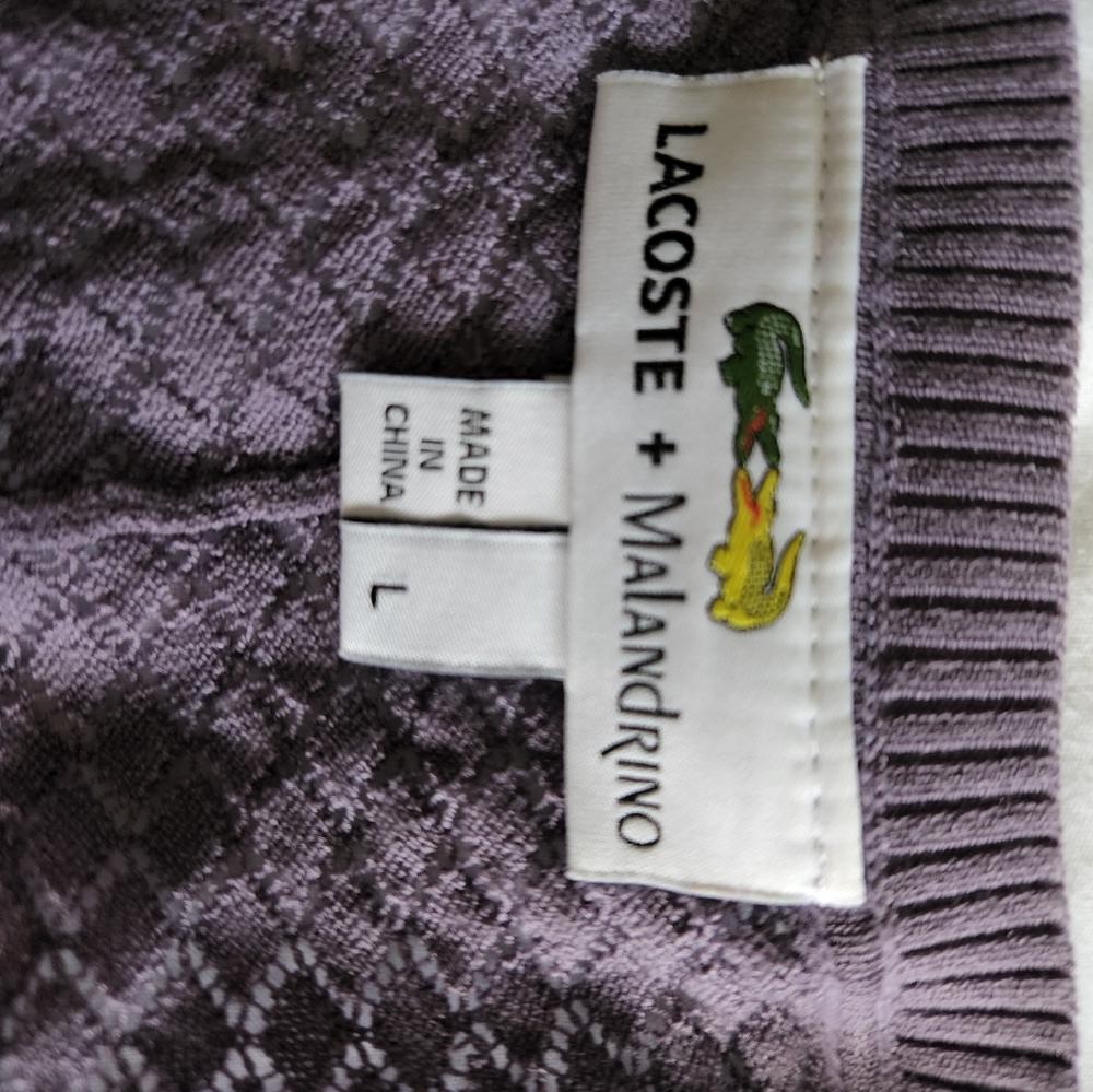 Lacoste Purple Knit Dress View 2